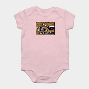 Shake Hands with Danger (Black Border) Baby Bodysuit